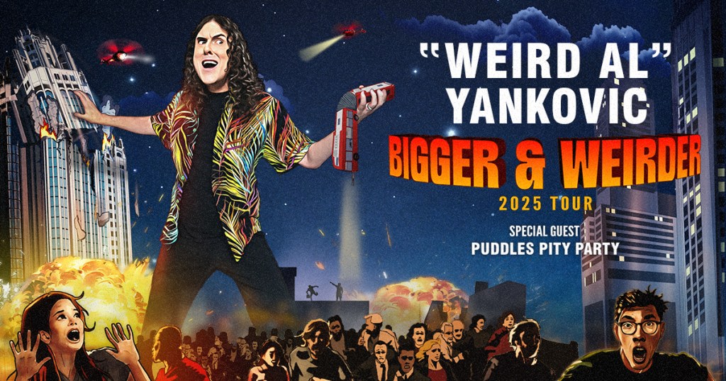 Promo image for "Weird Al" Yankovic Bigger & Weirder 2025 Tour